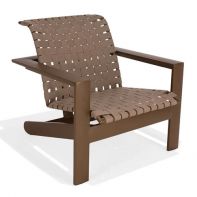 Commercial Suncloth Weave Mid-Height Adirondack Chair by Texacraft