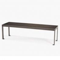 Meza Slat Commercial 18" x 75" Side Bench by Texacraft