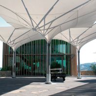 13'x13' Square Tulip Commercial Umbrella