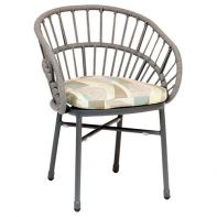 Loop Aluminum Commercial Patio Barstool With Weather Resistant Soft Strap