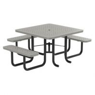 46" Square Commercial Perforated Portable ADA Picnic Table by LC Furniture