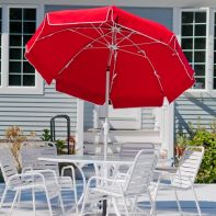 7.5' Catalina Crank Umbrella with Vent & Valance