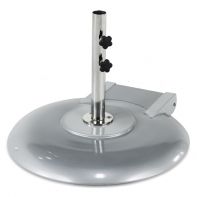 Premium 150 lb Aluminum Base with 18" Tall 2.0 Inch Diameter Stem and Wheels