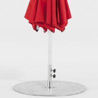 Commercial Low Profile 36" Round Galvanized Steel Umbrella Base - 150 lbs.