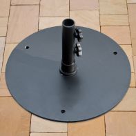 50 lb Steel Round Umbrella Base - Black