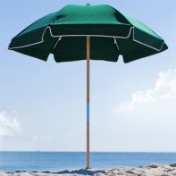 6.5' Emerald Coast Wood Beach Umbrella