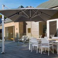 Aurora 9 ft. Square Cantilever Rotating Umbrella