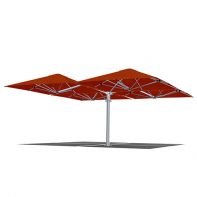 Shadowspec Unity™ Quattro 10’ Square EASY LIFT Commercial Cantilever Umbrella