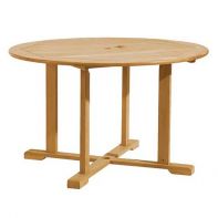Teak Wood Commercial 48" Round Dining Table by LC Furniture