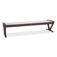 Seascape 6' Commercial Bench Without Back Portable - Triangular Arms by Texacraft
