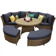 PALMA Commercial 5-Piece Round Set - Spectrum Indigo by KETTLER