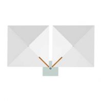 Tuuci Square Ocean Master M1 Shade Pod Duo Commercial Cantilever Umbrella