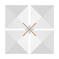 Tuuci Square Ocean Master M1 Shade Pod Trio Commercial Cantilever Umbrella