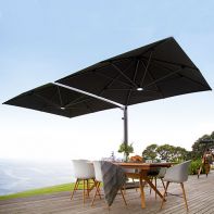 Shadowspec Unity™ Duo 8’ Square EASY LIFT Commercial Cantilever Umbrella