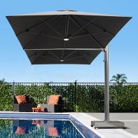 Shadowspec Unity™ Duo 10’ Square EASY LIFT Commercial Cantilever Umbrella