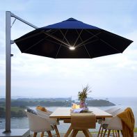 Shadowspec Serenityâ„¢ 11.5' Octagon EASY LIFT Rotating Commercial Cantilever Umbrella