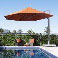 Shadowspec Serenityâ„¢ 13' Octagon EASY LIFT Rotating Commercial Cantilever Umbrella