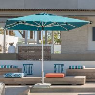 Libra Aluminum 6.5' Square Commercial Umbrella by Shademaker