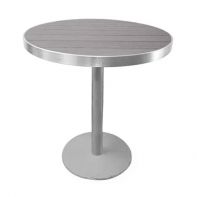 Sicilia Commercial Round Pedestal Bar Table with Alumawood by Kannoa