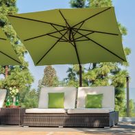 Skye 8.6' Square Rotating Cantilever Umbrella -Bronze Finish