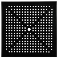 36" Square Commercial Bistro Pub Table with Cube Pattern Top by LC Furniture