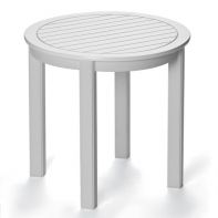 Marine Grade Polymer Commercial 21" Round End Table by Telescope Casual