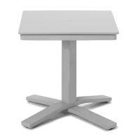 24" Square MGP Top Commercial Dining Height Pedestal Table w/ hole by Telescope Casual