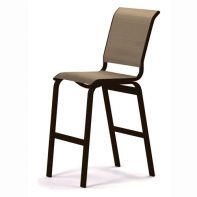 Aruba Commercial Sling Bar Height Armless Chair by Telescope Casual