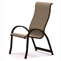 Aruba Commercial Sling Supreme Stacking Arm Chair by Telescope Casual