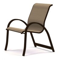 Aruba Commercial Sling Stacking Arm Chair by Telescope Casual