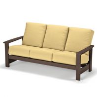 Leeward Commercial Cushion Three-Seat Sofa by Telescope Casual