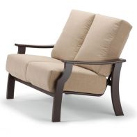 St. Catherine Commercial Cushion Two-Seat Loveseat w/ MGP Arms by Telescope Casual