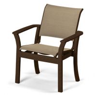 Leeward/Dune Commercial Sling Stacking Cafe Chair by Telescope Casual