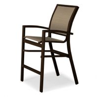 Kendall Commercial Sling Balcony Height Stacking Cafe Chair by Telescope Casual
