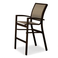 Kendall Commercial Sling Bar Height Stacking Cafe Chair by Telescope Casual
