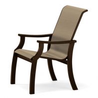 St. Catherine Commercial Sling Arm Chair w/ MGP Arms by Telescope Casual