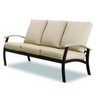 Belle Isle Commercial Cushion Three-Seat Sofa with MGP Color Accents by Telescope Casual