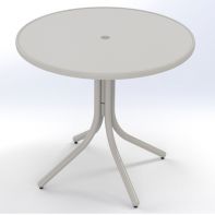 42" Round Cascade MGP Top Commercial Balcony Height Table w/ hole by Telescope Casual