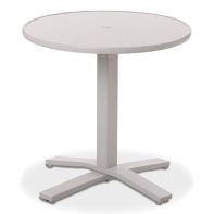 30" Round Cascade MGP Top Commercial Dining Height Pedestal Table w/ hole by Telescope Casual