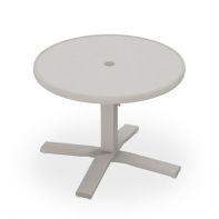 30" Round Cascade MGP Top Commercial End Table Height Pedestal Table w/ hole by Telescope Casual