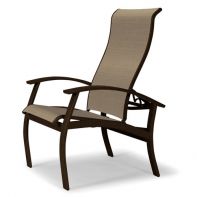 Belle Isle Commercial Sling Arm Chair with Multi-Position Back by Telescope Casual