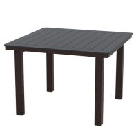 Marine Grade Polymer Commercial 42" Square Dining Height Table with hole by Telescope Casual