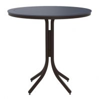 Marine Grade Polymer Commercial 42" Round Bar Height Table with hole by Telescope Casual