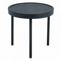 18" Round Matrix Commercial Fully Welded Side Table - Stamped Top by Texacraft