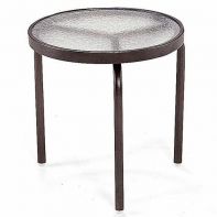 18" Round Commercial Side Table - Acrylic Top by Texacraft