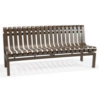 Commercial Straight Armless Slat Bench - by Texacraft