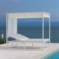 Commercial Array Sling Daybed with Canopy and Shades by Texacraft
