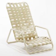 Oasis Crossweave Commercial Nesting High Back Sand Chair by Texacraft