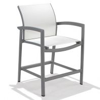 Vision Relaxed Sling Commercial Balcony Height Stool by Texacraft