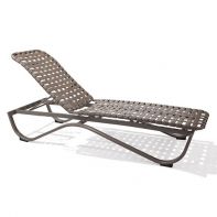 Scandia Crossweave Commercial Stacking Chaise Lounge Double Wrap by Texacraft